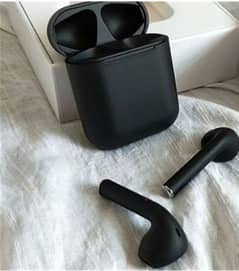 i12 Black TWS AirPods: Sleek, Stylish, and Soundful. cash on dilavery