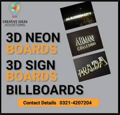Sign Board | 3D Sign Board | Neon Sign Board | LED Sign Board