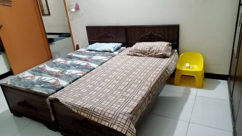 2 single bed with mattress, 0