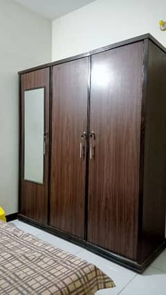 wood 3 door long cupboard