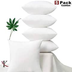 White (PACK OF 5) Sofa Cushions With Zip (16 X 16) Size