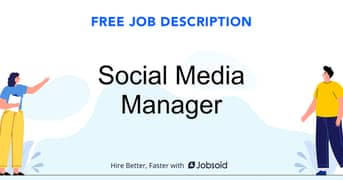 Social media accounts ko handle krna hy Office Job
