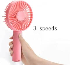 Usb charging fan  with lithium battery and led light