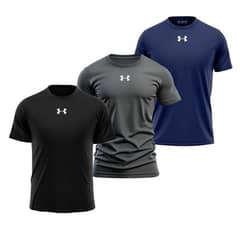 3 PCs men's dri fit printed T shirt