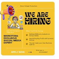 Social Media Expert Hiring home Based