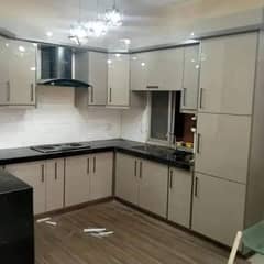 wardrobe and kitchen cabinet