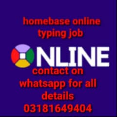 we need islamabad males females for online typing homebase job