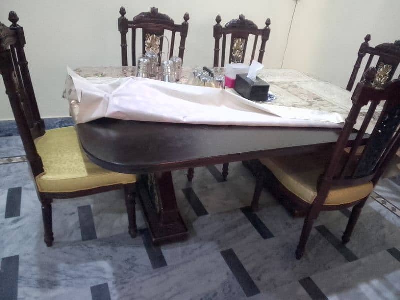 dining table and chairs for sale in Jhelum cantt 1