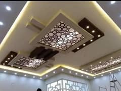 Gypsum 4x8 false ceiling.