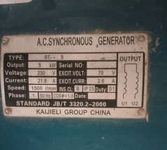 A. C SYNCHRONOUS GENERATOR