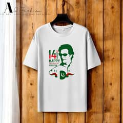 14 Aug (Imran khan) Printed T-Shirt