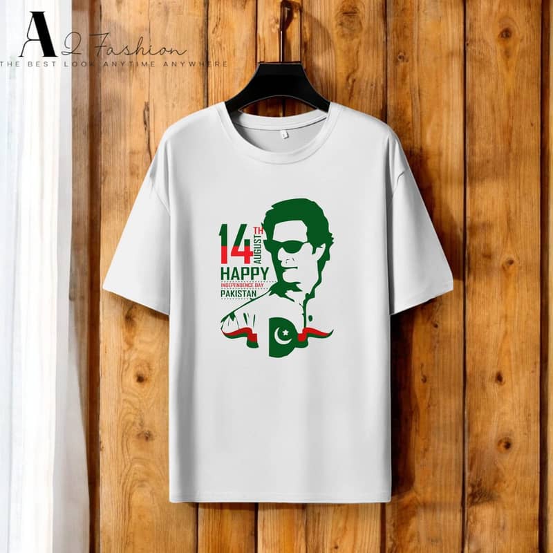 14 Aug (Imran khan) Printed T-Shirt 0