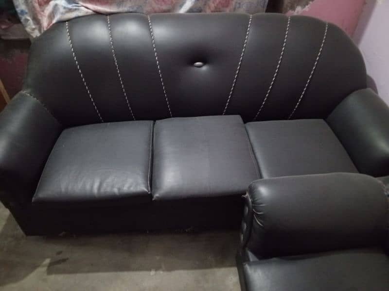 Black Sofa Set 1