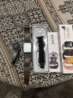 new S9 pro smart watch for sale with extra orignal leather straps