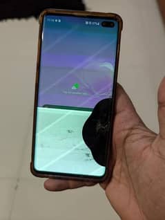 Samsung s10plus non pta panel gren ha uper wala nazar Ata ha