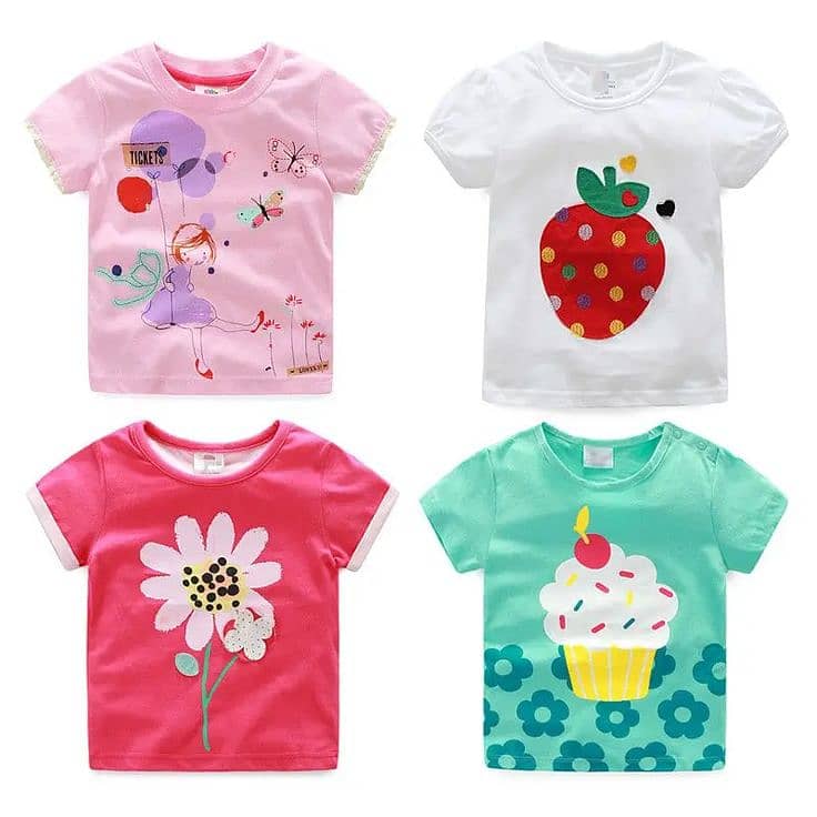 girls customized printed basic t shirts (FOR KIDS ONLY) 7