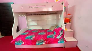 girly pink colour bed for sale