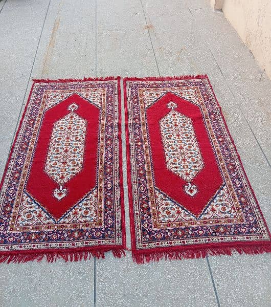 Beautiful handmade rugs pair for sale 0