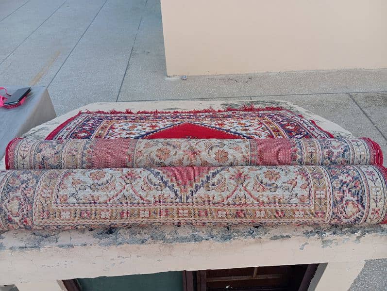 Beautiful handmade rugs pair for sale 10