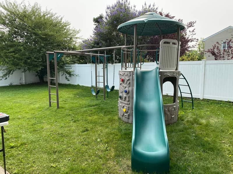 Swings|Slide|Seesaw|Marygoround|Bench|Gazibo|Tree House|Park Setup 4