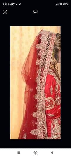 Heavy Embroidery Net Bridal Lengha