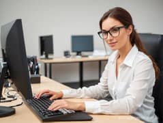 Female Computer Assistant