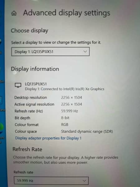 Microsoft Surface Pro laptop core i7 12th Gen 1