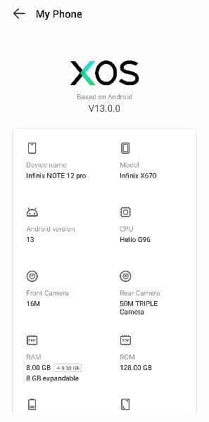 Infinix not 12 pro 7