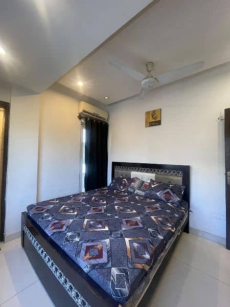 2 bed daily basis short time fully furnished in markaz 1