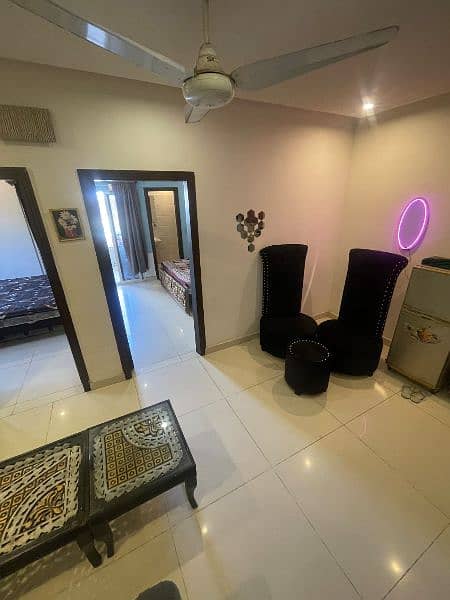 2 bed daily basis short time fully furnished in markaz 7