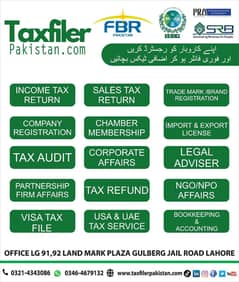 Taxation Services,ncome Tax Filing | NTN Registration | Tax Services