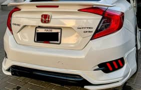 Civic X Original Bumbers with Extensions and DRLs45,5