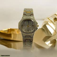 Golden color women's watch