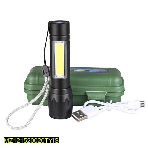 rechargeable led torch light 4