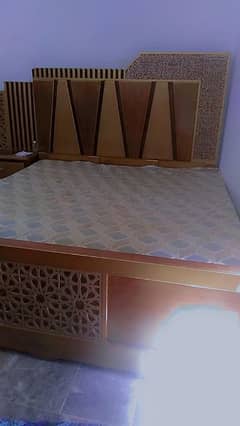 Bed with dressing Table and mattress
