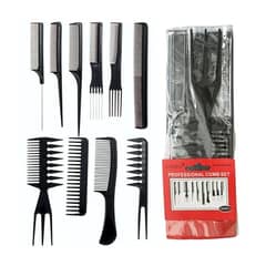 professional salon hair comb set -pack of 10