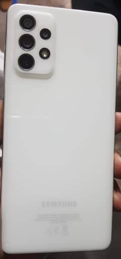 Samsung galaxy a72 white colour with box good condition like new 0