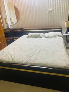 bed with mattress