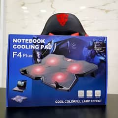 F4 Plus Notebook Cooling Pad Ultimate Cooling Power