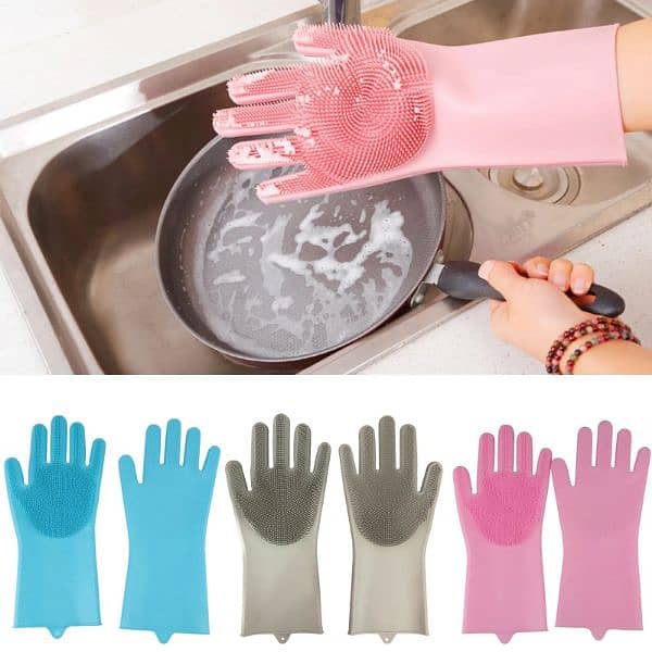 "Premium Dishwashing Gloves for Effortless and Hygienic Cleaning 0