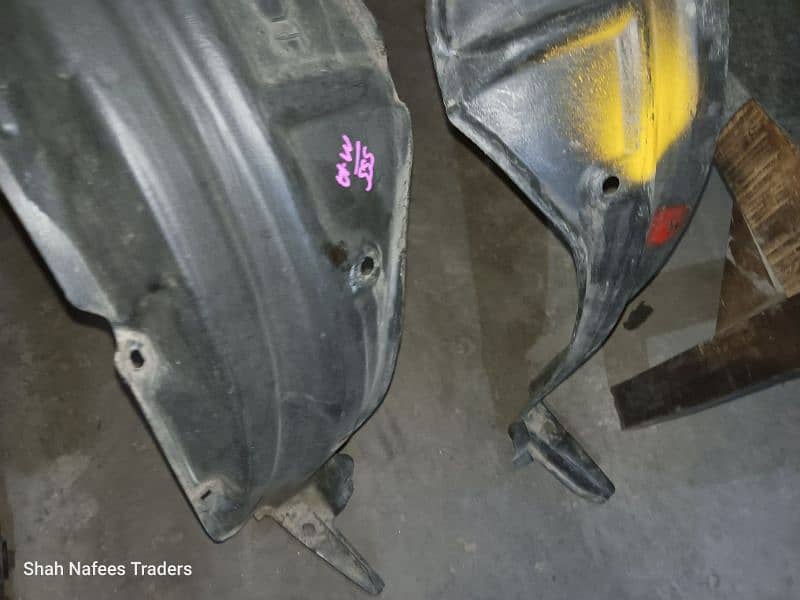 Toyota Vitz 2005-2010 Tyre Shields - Toyota Vitz Splash Shield Pair 1