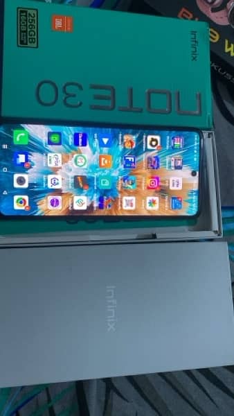 infinix  Note 30 16+256gb lush condition 10/10 no open no repair 100% 0