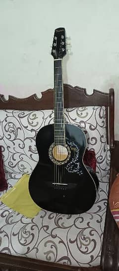 beginner guitar for sale in new condition with bag picks and belt