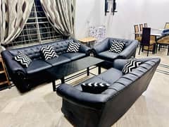 Heavy High-Quality Buffalo Leather sofa set new condition (sets 3+2+1)