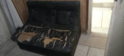 Black office sofa