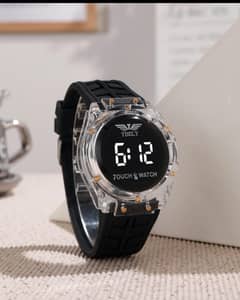 Trending Circle Watch Touch Black And White In Very Cheap Price.