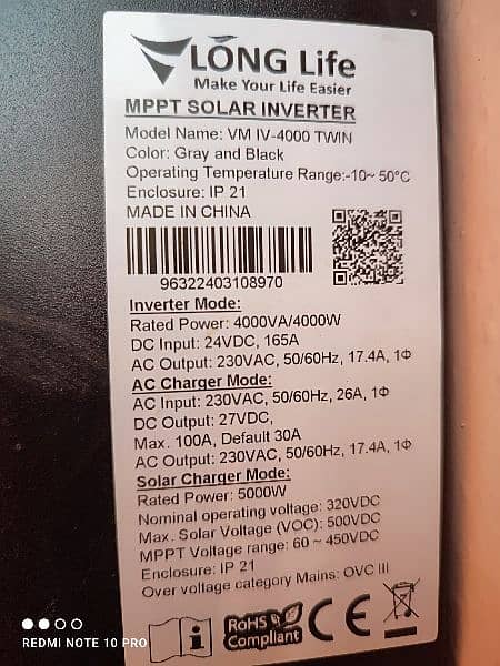 LongLife 4Kw inverter for sale 3