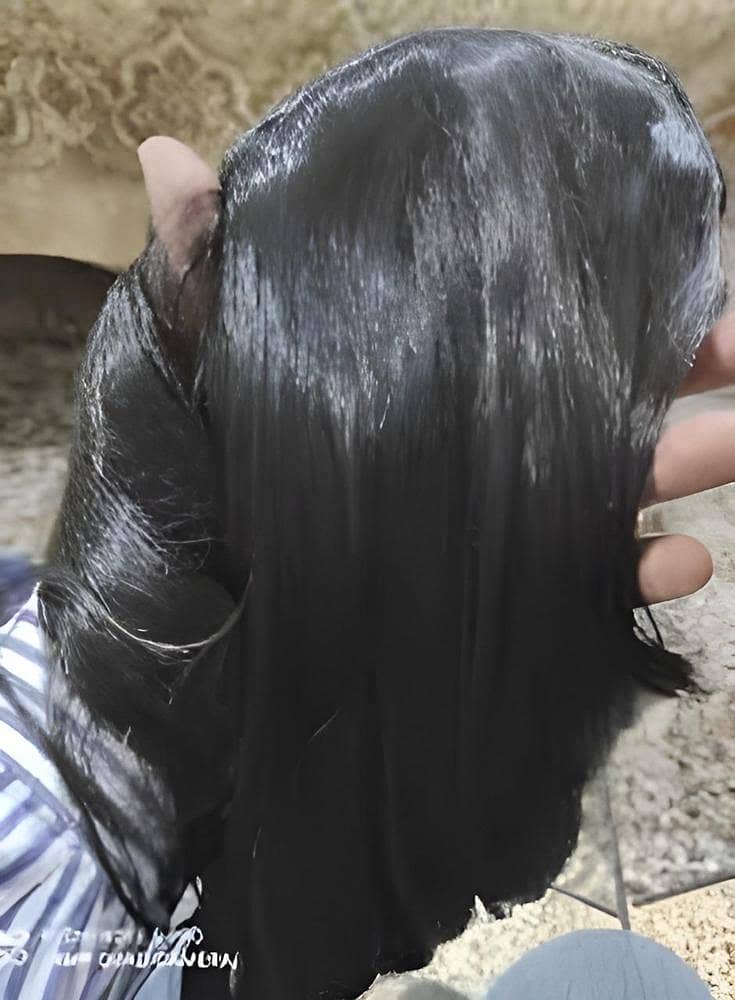 Hair extension | synthetic hair | extension in dark brown shade 1