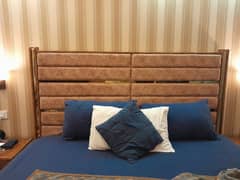 wooden bed