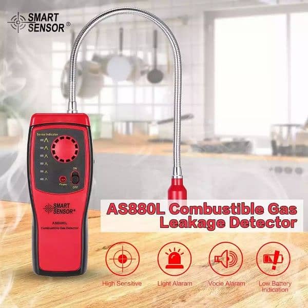 SMART SENSOR AS8800L Handheld Portable Automotive Mini Combustib 3